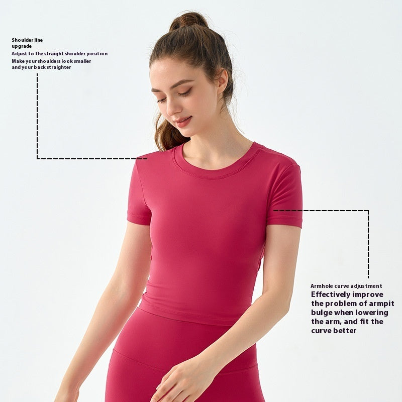 Sexy Beauty Back Workout Clothes Top Women's European And American Outer Wear