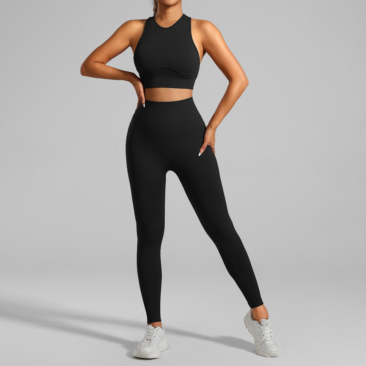 High-strength Running Tight Seamless Yoga Clothes Suit