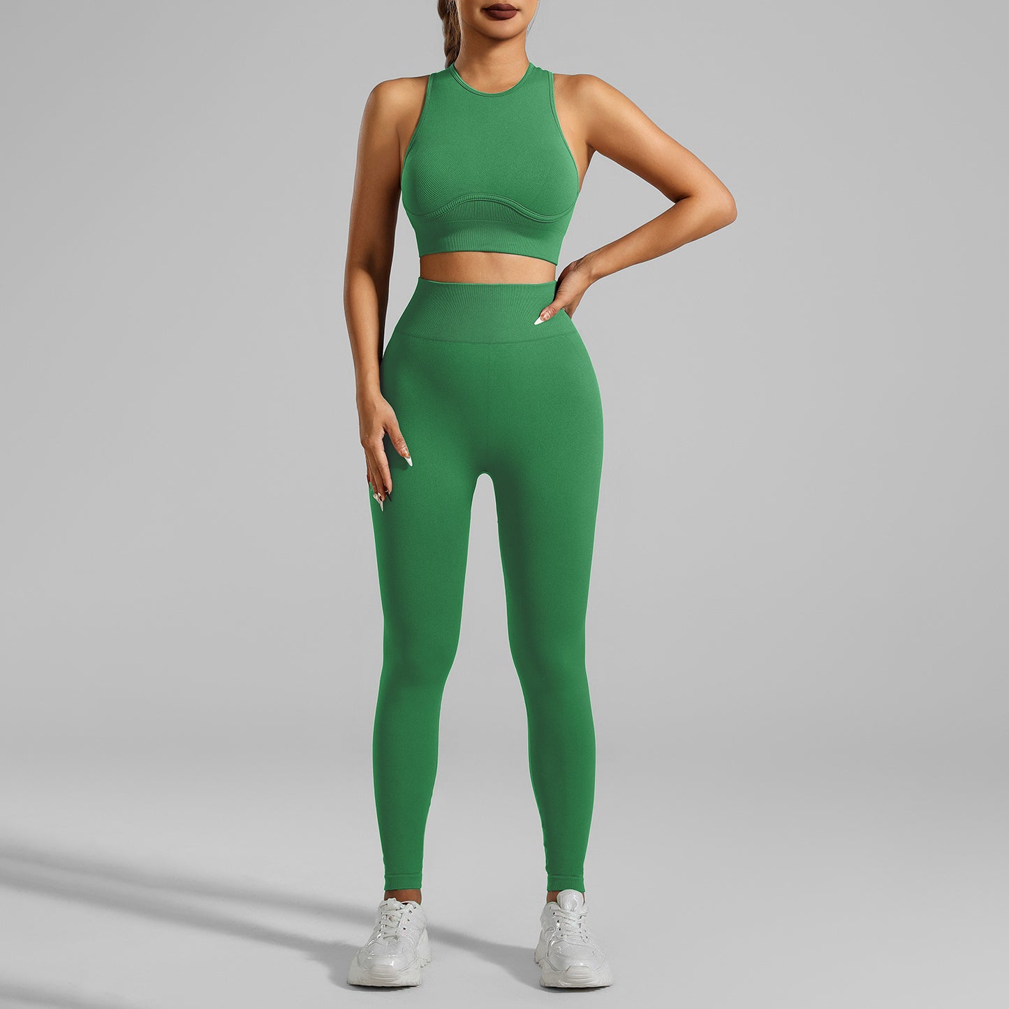High-strength Running Tight Seamless Yoga Clothes Suit