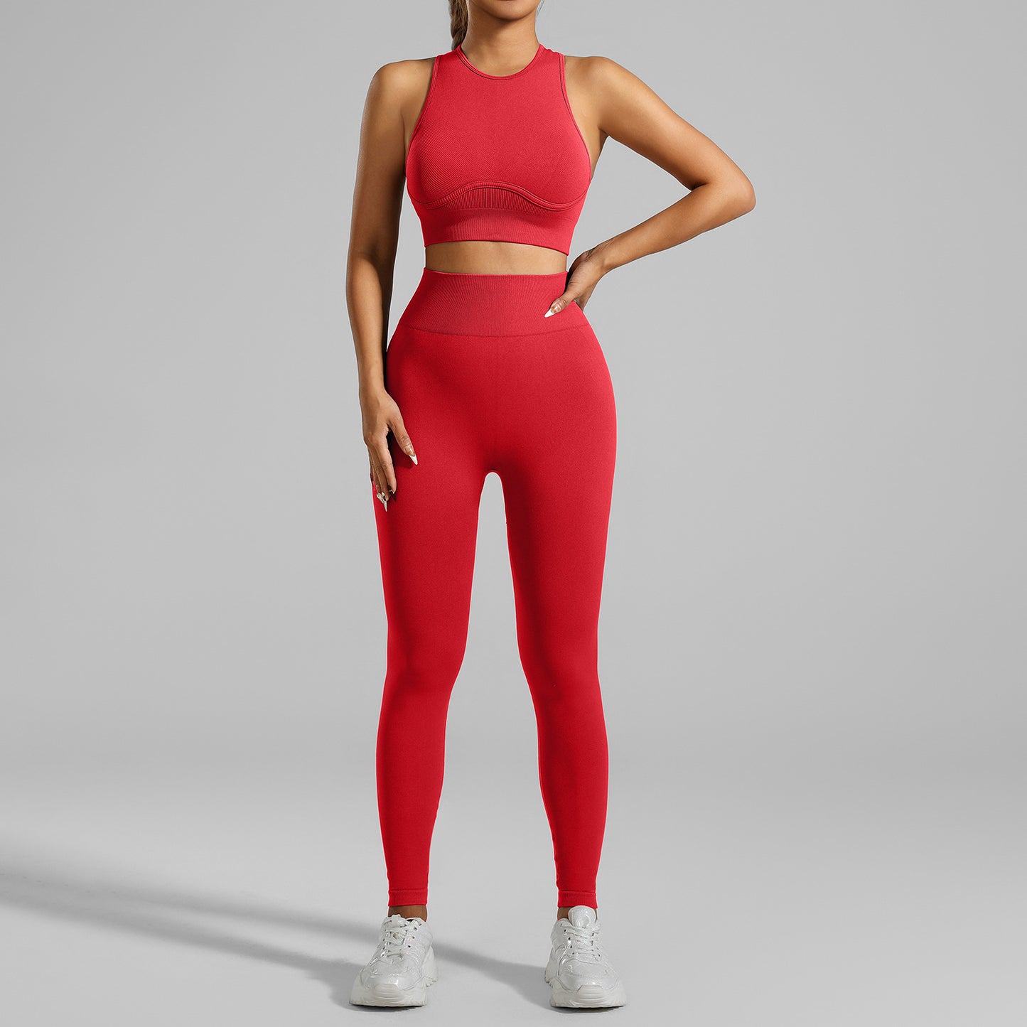High-strength Running Tight Seamless Yoga Clothes Suit