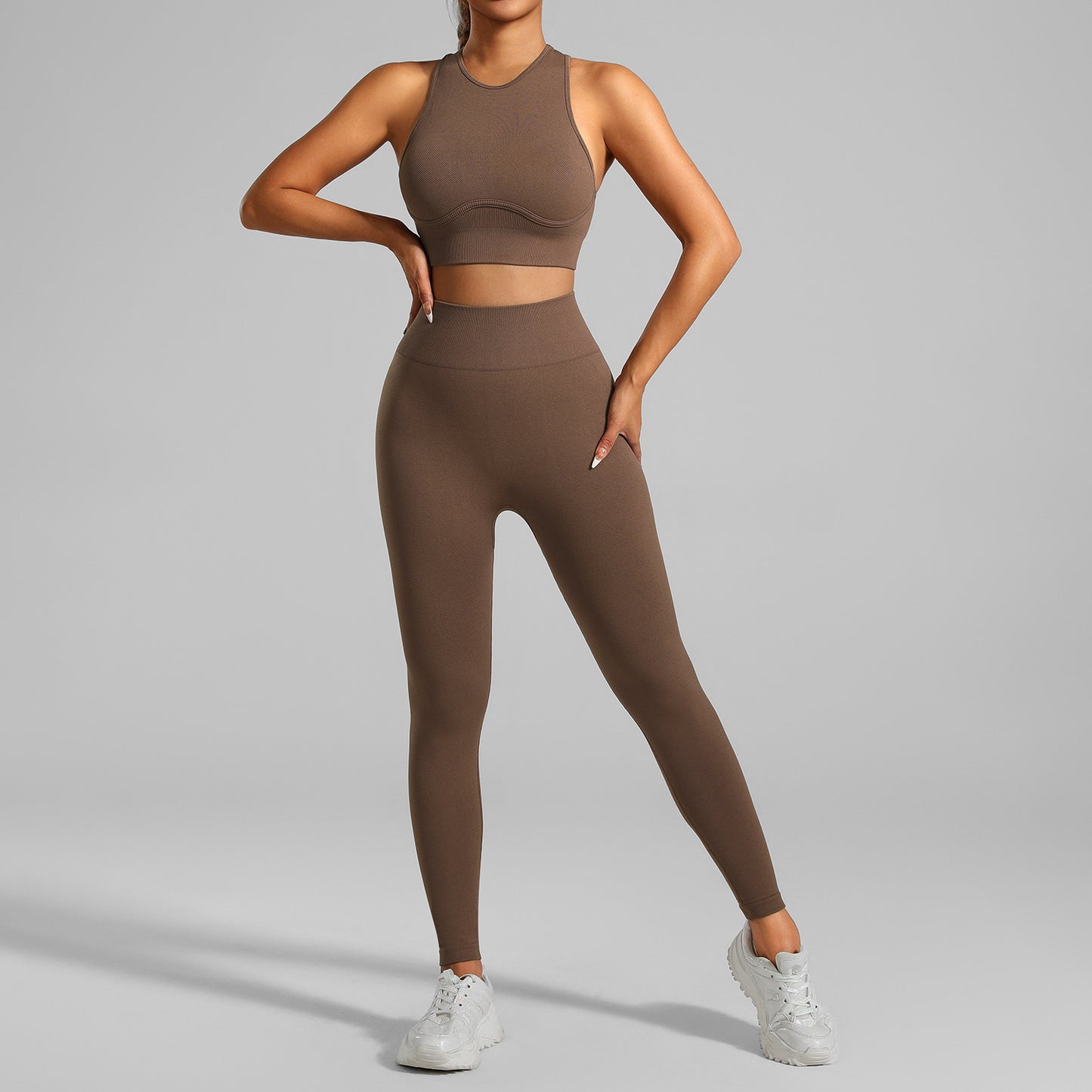 High-strength Running Tight Seamless Yoga Clothes Suit
