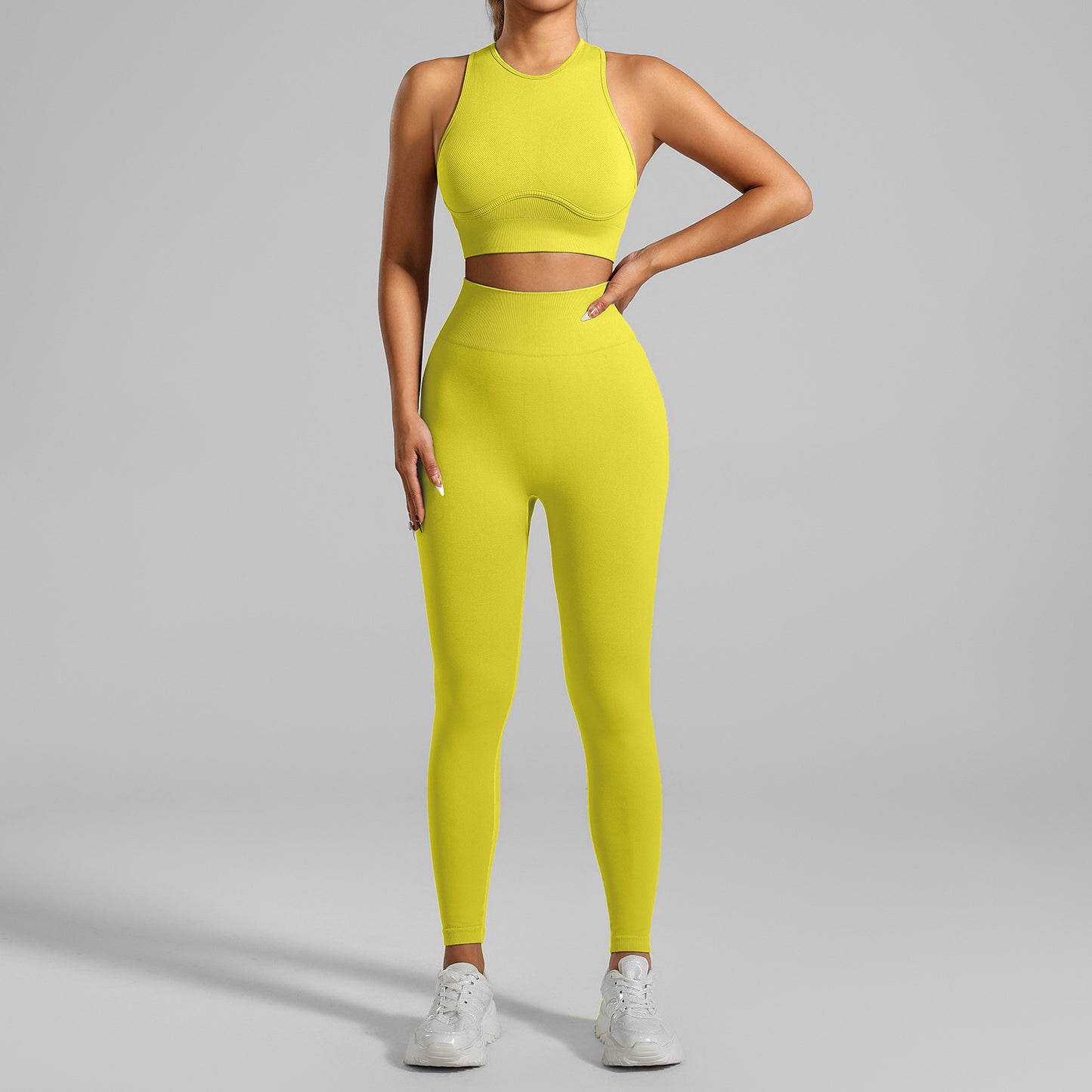 High-strength Running Tight Seamless Yoga Clothes Suit